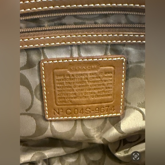 Coach C04S-9674 vintage suede flap-over boho SoHo leather accents Rare EUC w Tag - Picture 16 of 17